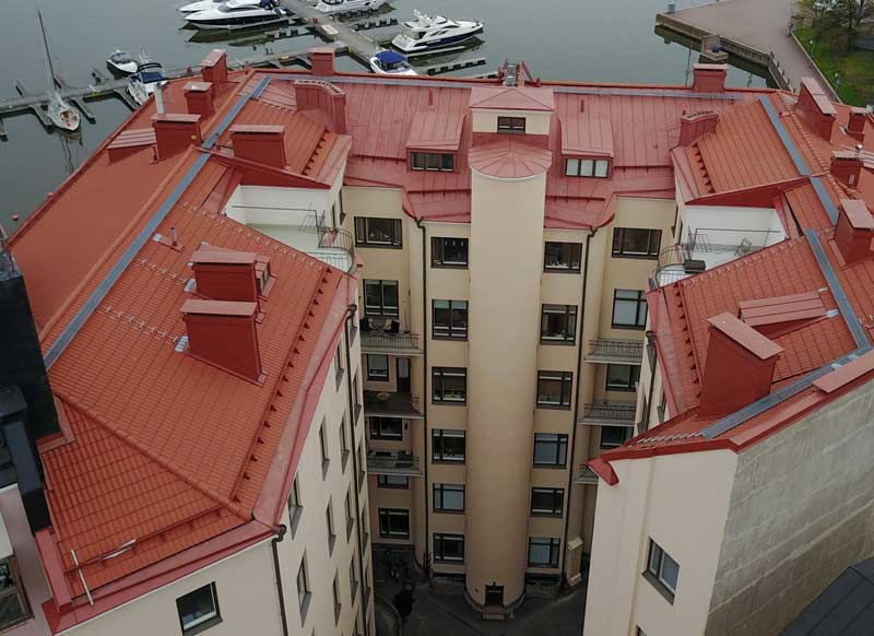 Satamakatu 4, julkisivuremontti